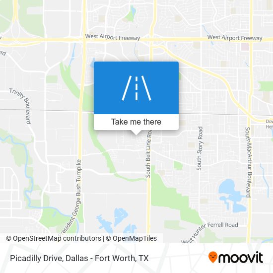 Picadilly Drive map