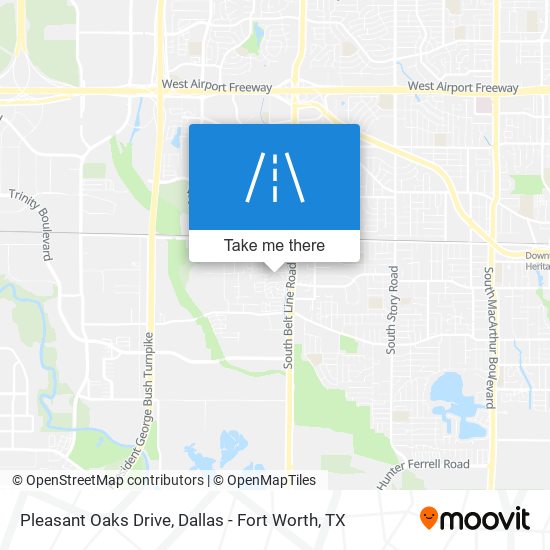 Pleasant Oaks Drive map