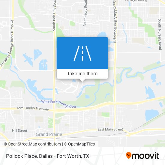 Pollock Place map