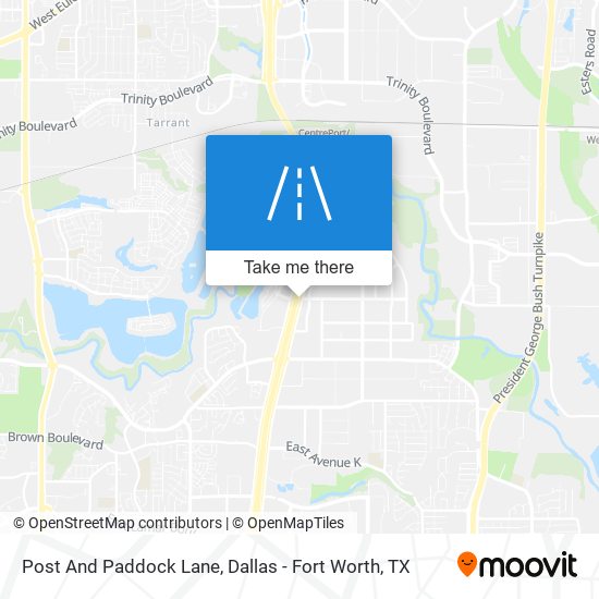 Post And Paddock Lane map