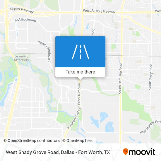 West Shady Grove Road map