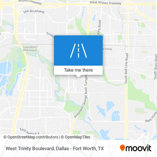West Trinity Boulevard map