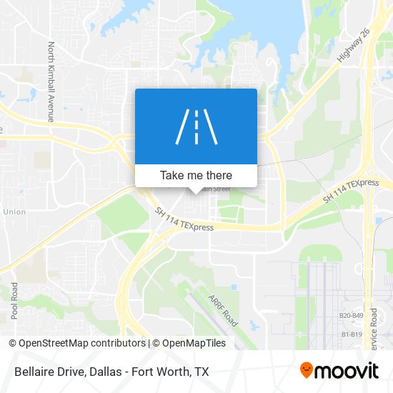 Bellaire Drive map