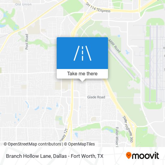 Branch Hollow Lane map