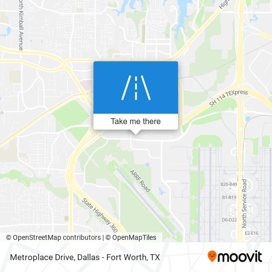 Metroplace Drive map