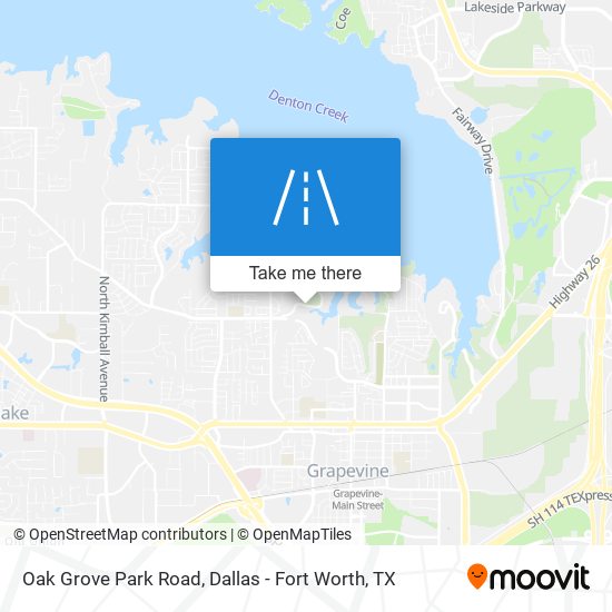 Oak Grove Park Road map