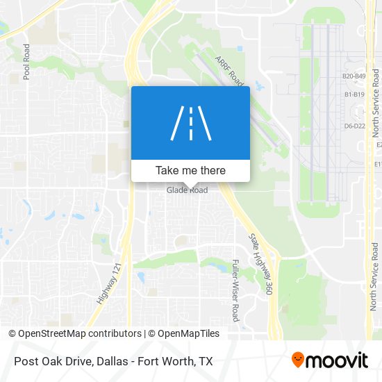 Post Oak Drive map