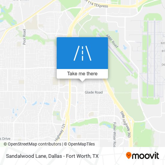 Sandalwood Lane map