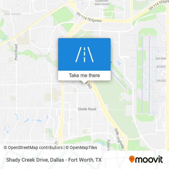 Shady Creek Drive map