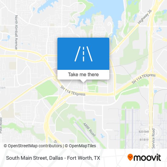 South Main Street map