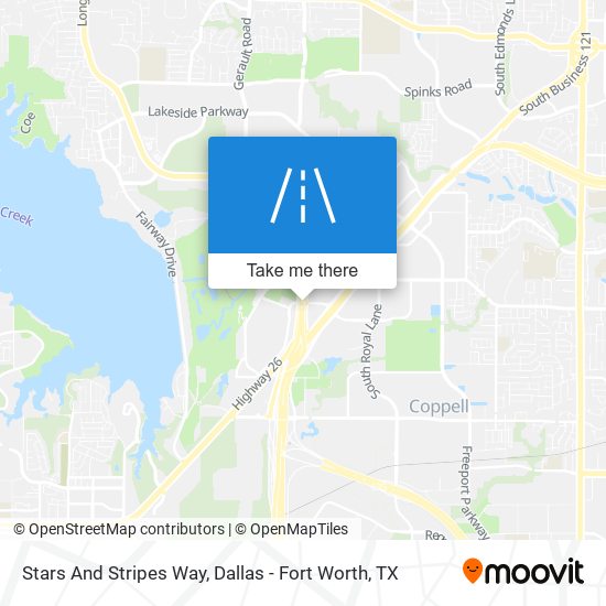 Stars And Stripes Way map