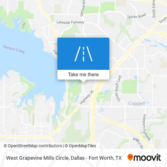 West Grapevine Mills Circle map