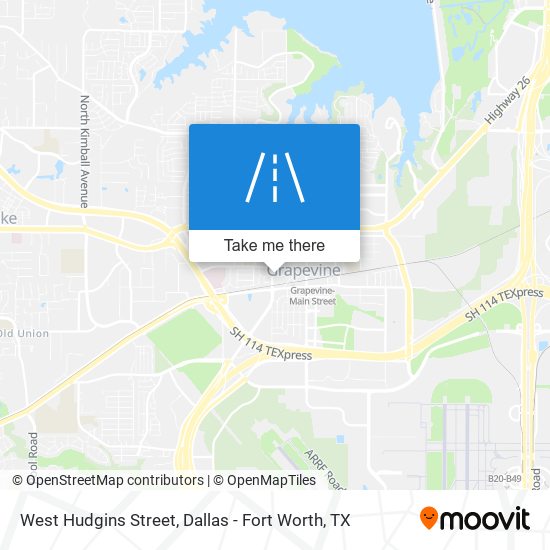 West Hudgins Street map
