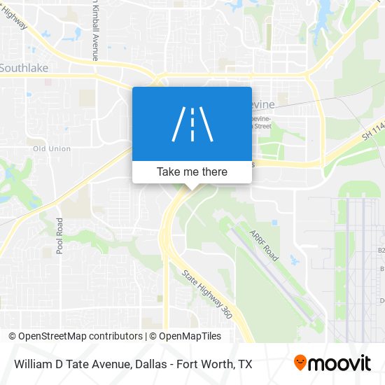 William D Tate Avenue map