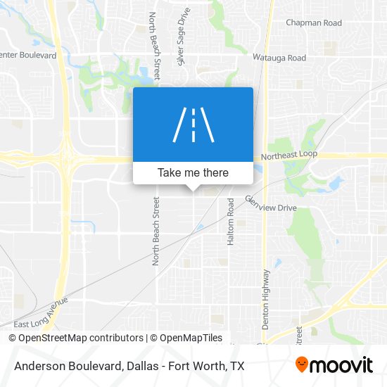 Mapa de Anderson Boulevard
