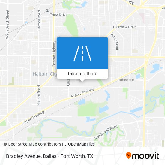 Mapa de Bradley Avenue