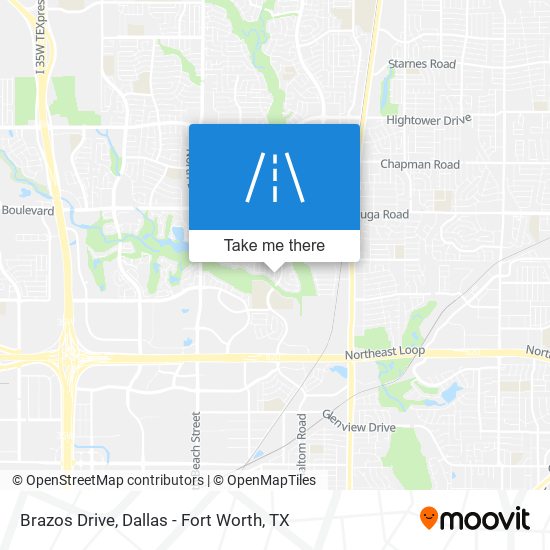 Brazos Drive map