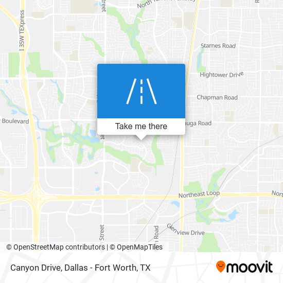 Canyon Drive map