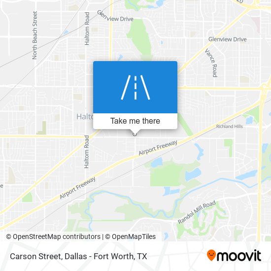 Carson Street map