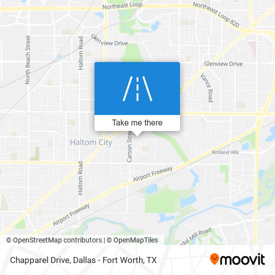 Chapparel Drive map