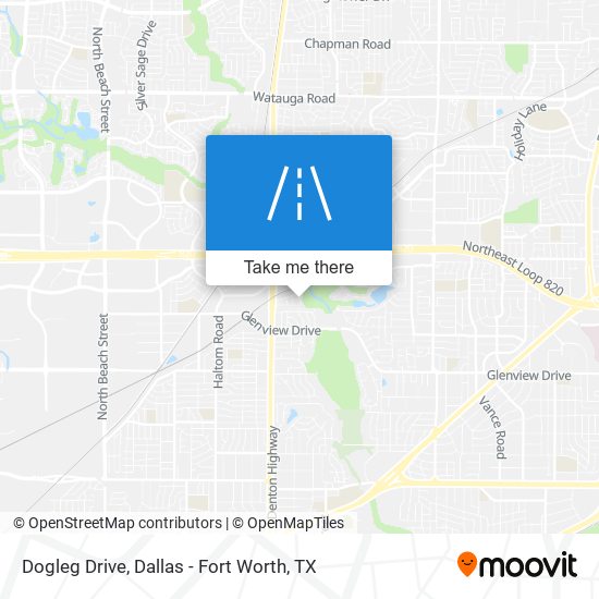 Dogleg Drive map