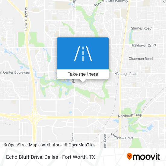 Echo Bluff Drive map