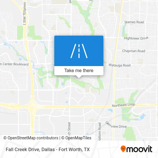 Fall Creek Drive map