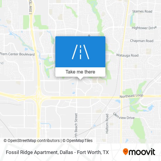 Mapa de Fossil Ridge Apartment
