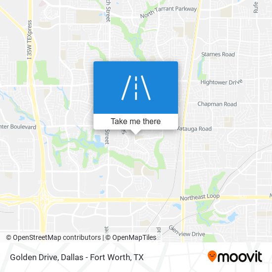 Golden Drive map