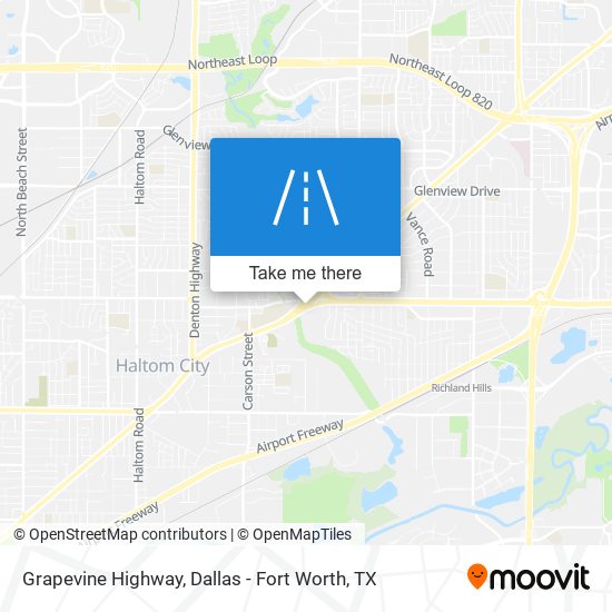 Grapevine Highway map