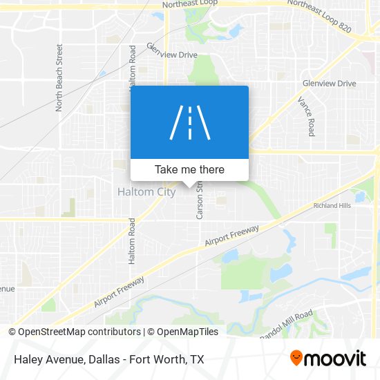 Haley Avenue map
