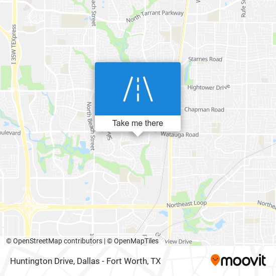 Huntington Drive map