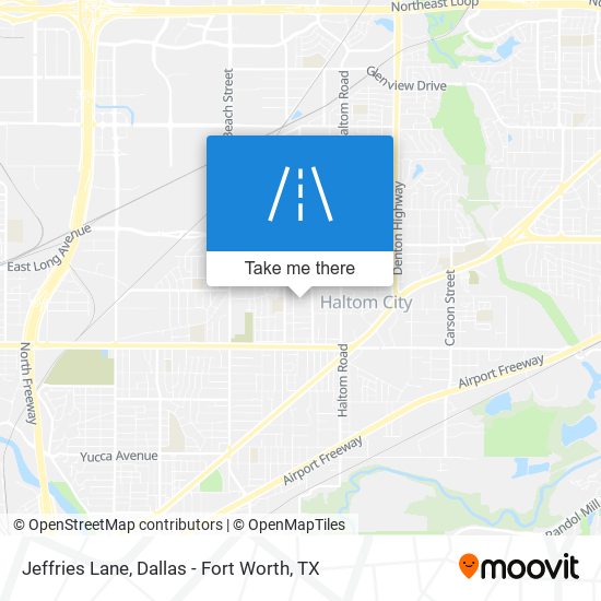 Jeffries Lane map