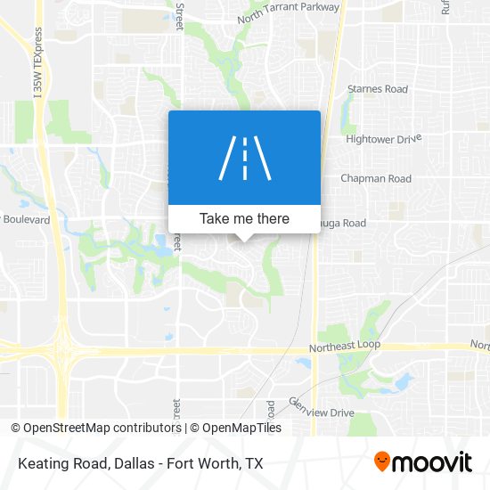 Mapa de Keating Road