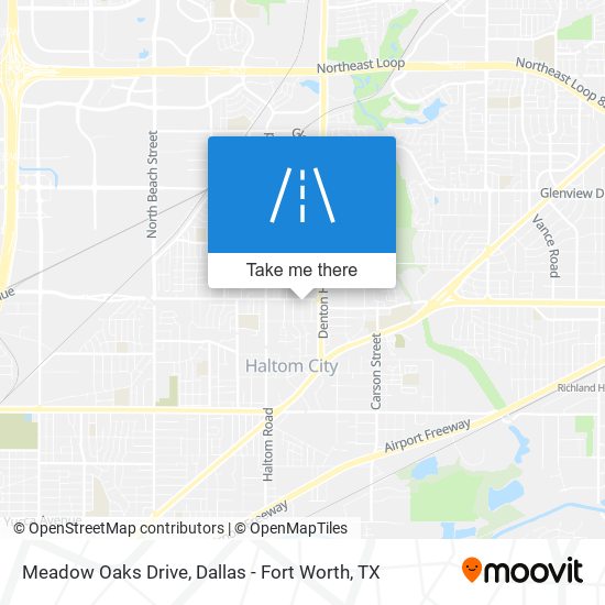 Mapa de Meadow Oaks Drive