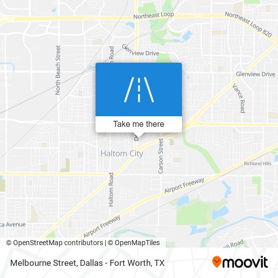 Melbourne Street map