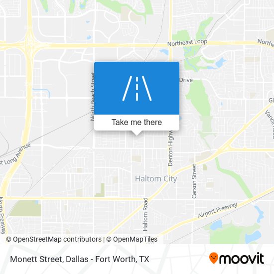 Monett Street map