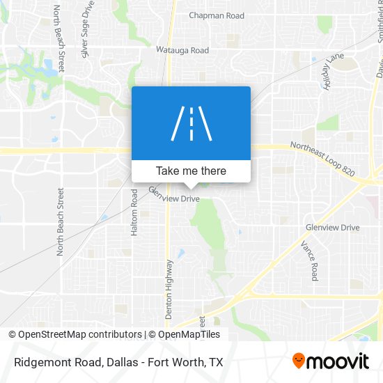 Ridgemont Road map