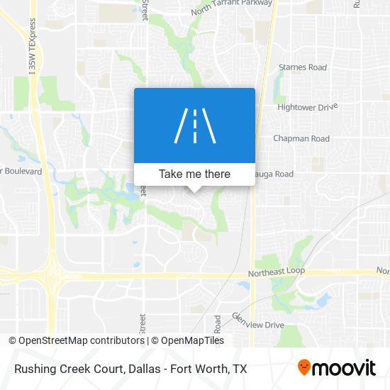 Rushing Creek Court map