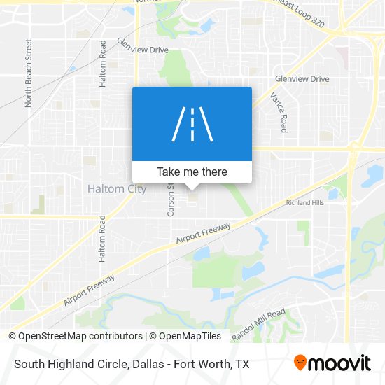 South Highland Circle map