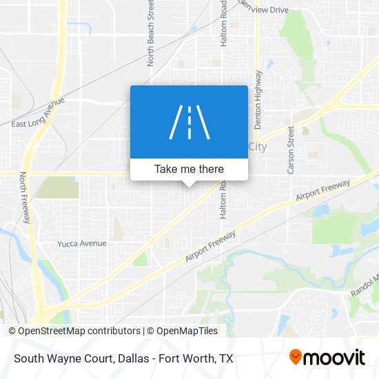 South Wayne Court map