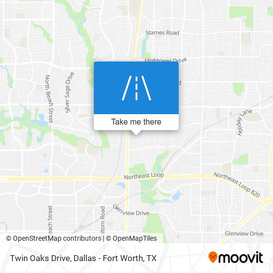 Twin Oaks Drive map
