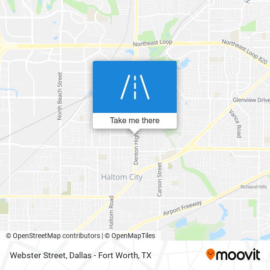 Webster Street map