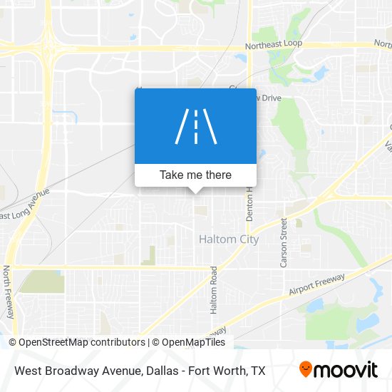 Mapa de West Broadway Avenue
