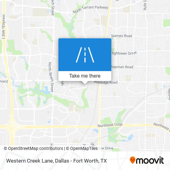 Western Creek Lane map