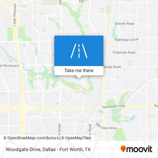 Woodgate Drive map