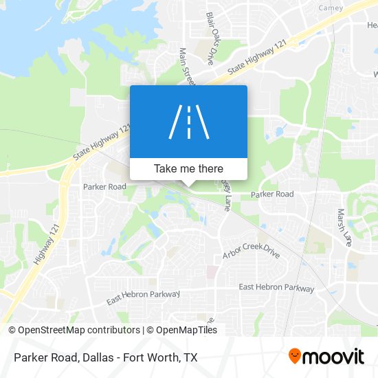 Parker Road map
