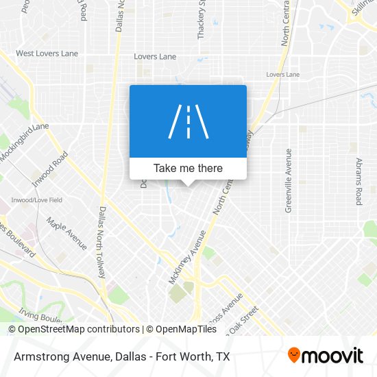 Mapa de Armstrong Avenue