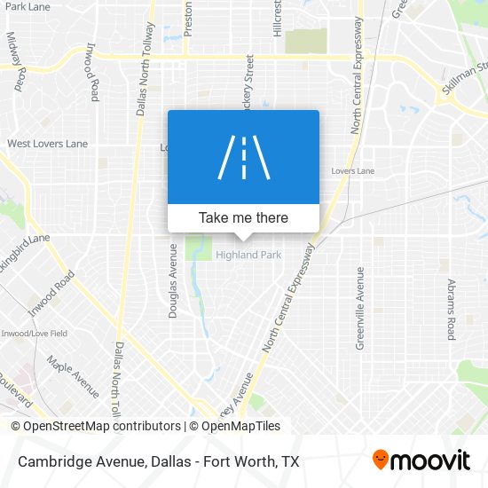 Cambridge Avenue map