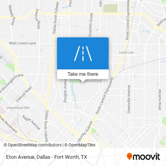 Mapa de Eton Avenue